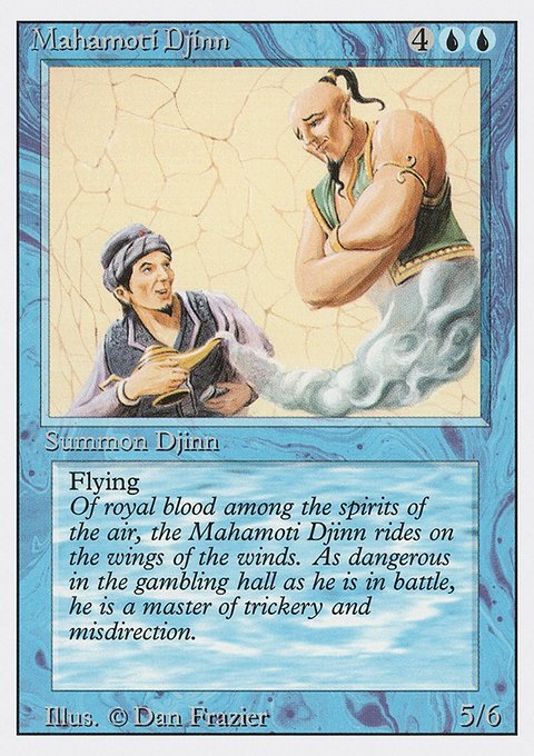 Mahamoti Djinn, Revised Edition #66, Magic: The Gathering card