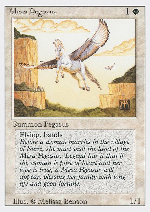 Mesa Pegasus, Revised Edition #28, Magic: The Gathering card