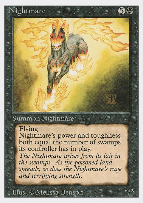 Nightmare, Revised Edition #120, Magic: The Gathering card