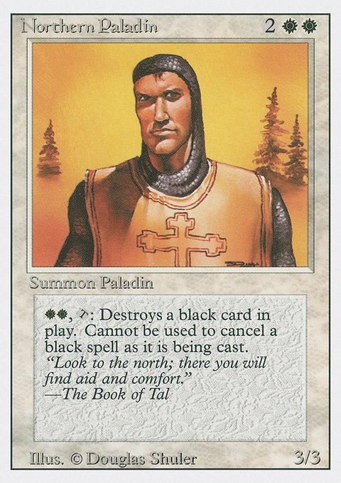Northern Paladin, Revised Edition #29, Magic: The Gathering card