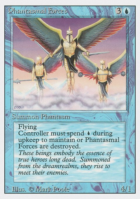 Phantasmal Forces, Revised Edition #69, Magic: The Gathering card