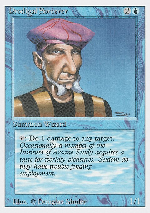 Prodigal Sorcerer, Revised Edition #75, Magic: The Gathering card
