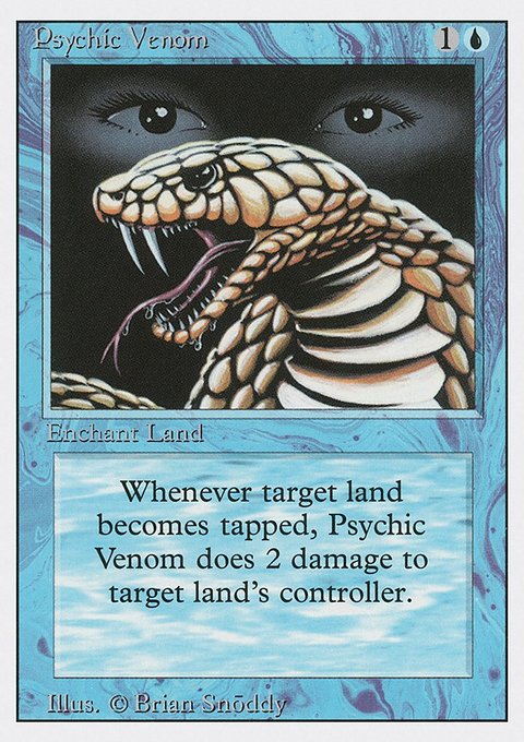 Psychic Venom, Revised Edition #76, Magic: The Gathering card