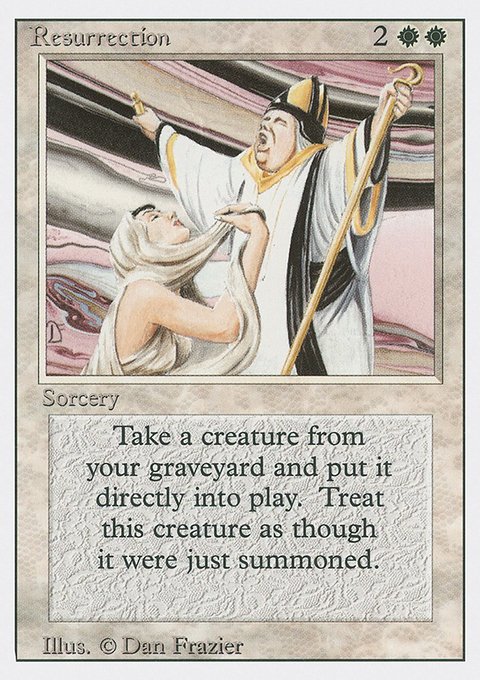 Resurrection, Revised Edition #34, Magic: The Gathering card