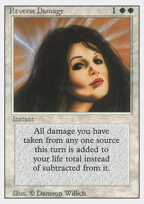 Reverse Damage, Revised Edition #35, Magic: The Gathering card