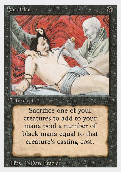 Sacrifice, Revised Edition #126, Magic: The Gathering card