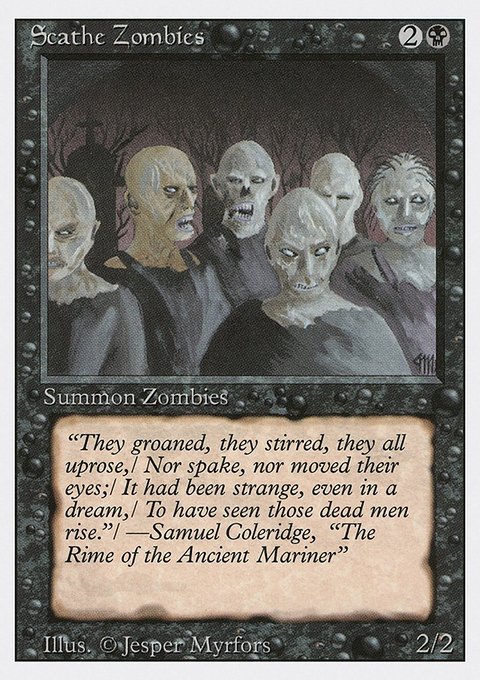Scathe Zombies, Revised Edition #127, Magic: The Gathering card