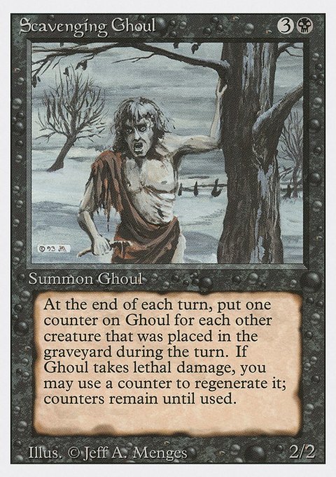 Scavenging Ghoul, Revised Edition #128, Magic: The Gathering card