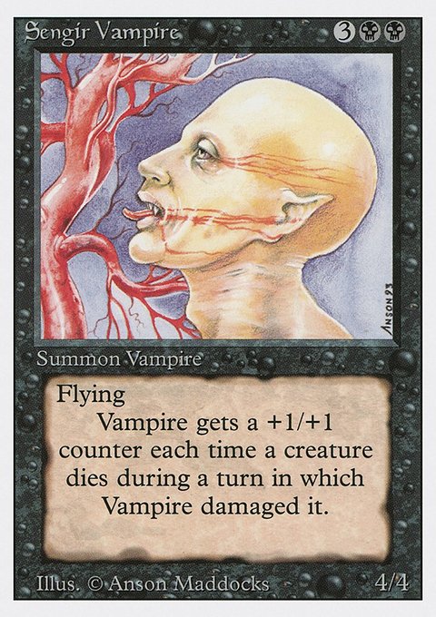 Sengir Vampire, Revised Edition #129, Magic: The Gathering card