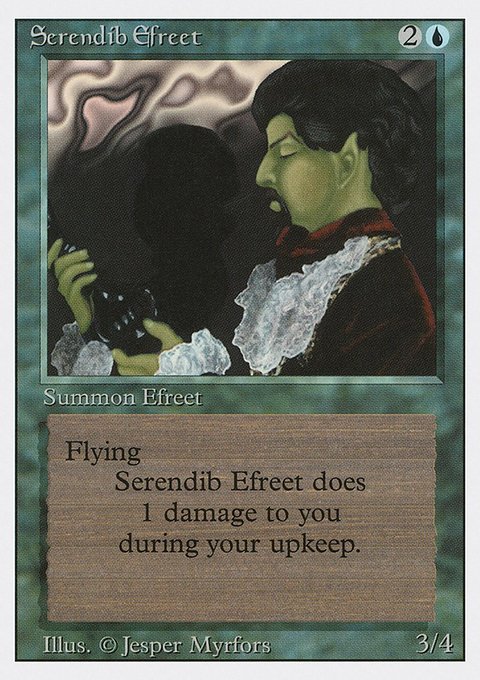 Serendib Efreet, Revised Edition #79, Magic: The Gathering card