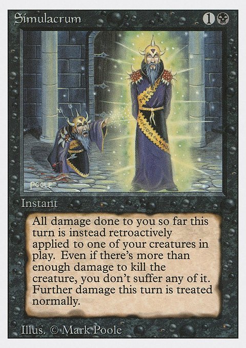 Simulacrum, Revised Edition #130, Magic: The Gathering card
