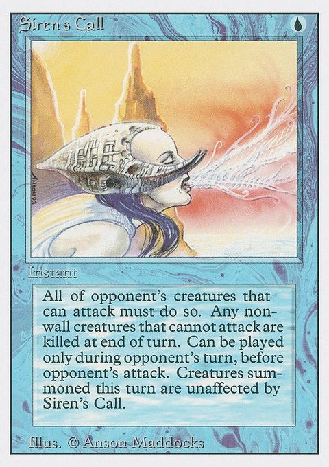 Siren's Call, Revised Edition #80, Magic: The Gathering card