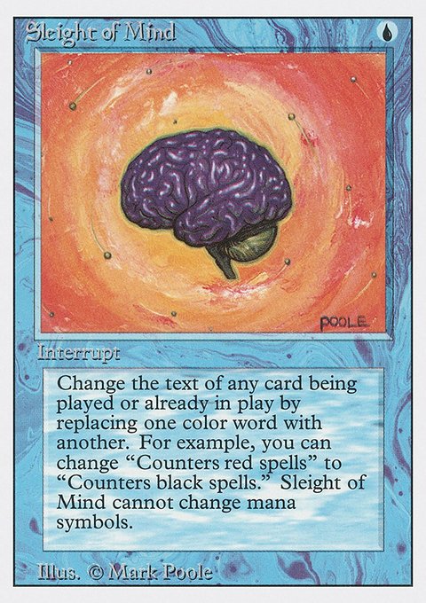 Sleight of Mind, Revised Edition #81, Magic: The Gathering card