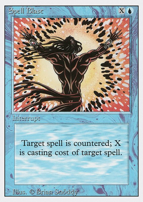 Spell Blast, Revised Edition #82, Magic: The Gathering card
