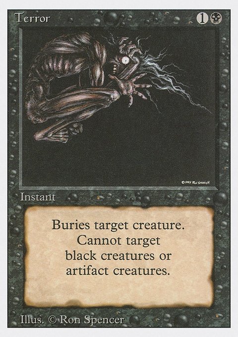 Terror, Revised Edition #132, Magic: The Gathering card
