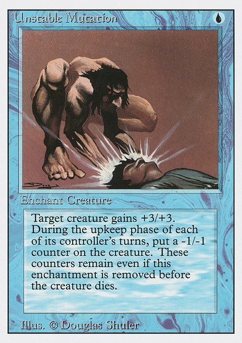 Unstable Mutation, Revised Edition #86, Magic: The Gathering card