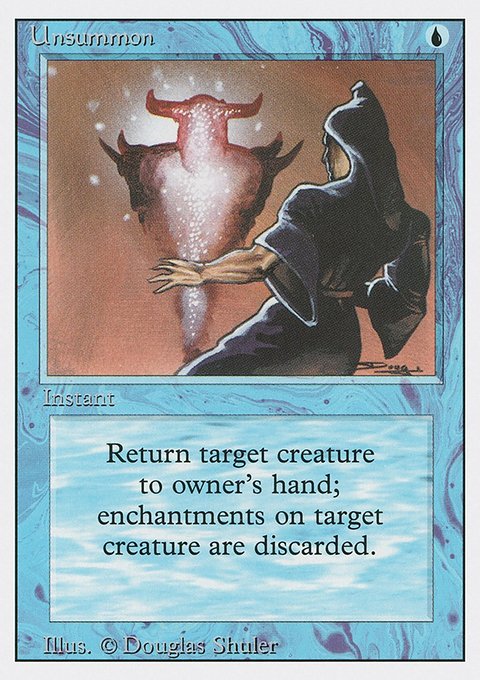 Unsummon, Revised Edition #87, Magic: The Gathering card