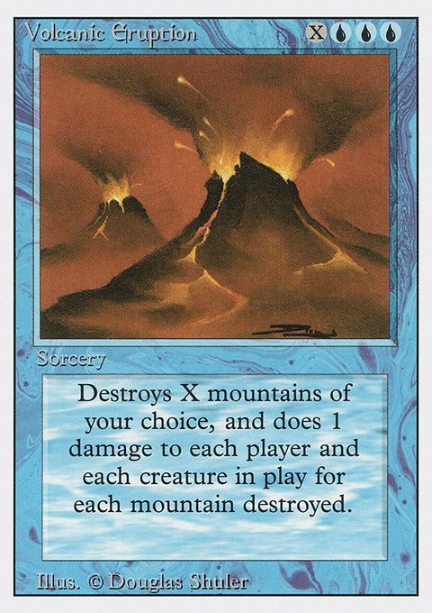 Volcanic Eruption, Revised Edition #89, Magic: The Gathering card