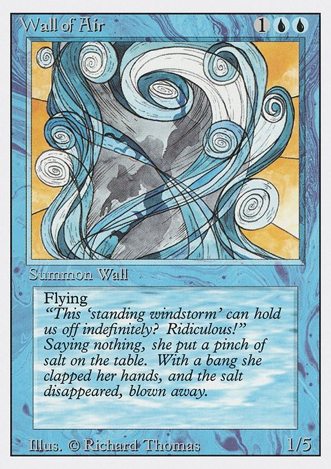 Wall of Air, Revised Edition #90, Magic: The Gathering card