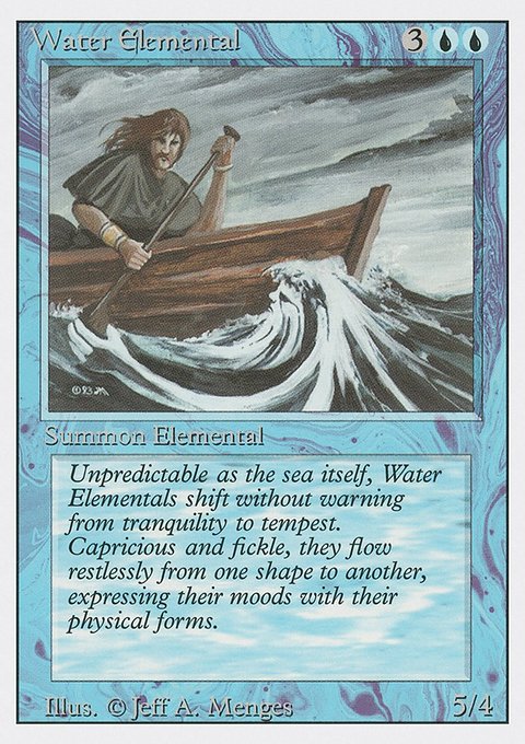 Water Elemental, Revised Edition #92, Magic: The Gathering card