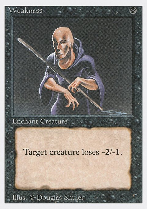 Weakness, Revised Edition #136, Magic: The Gathering card