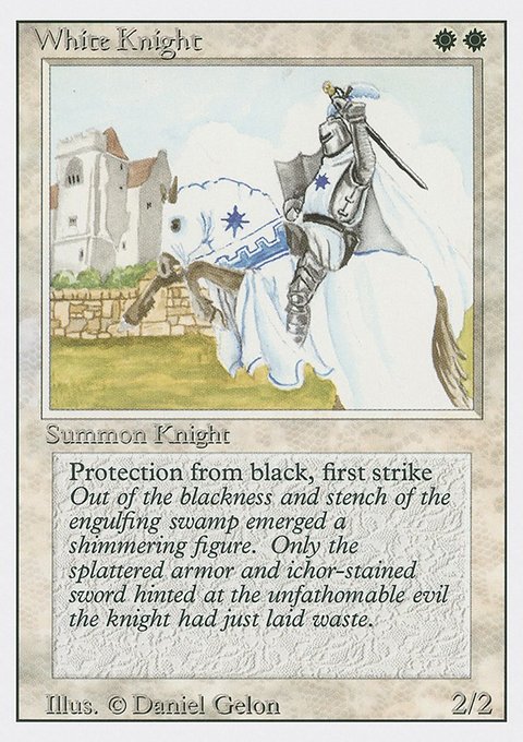 White Knight, Revised Edition #44, Magic: The Gathering card