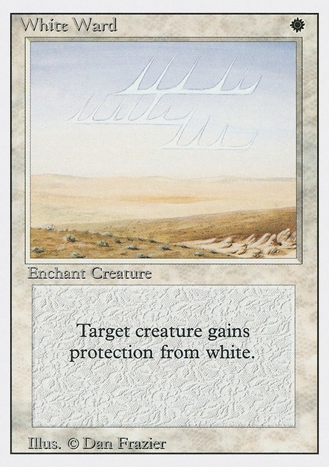 White Ward, Revised Edition #45, Magic: The Gathering card