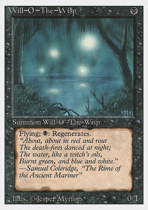 Will-o'-the-Wisp, Revised Edition #137, Magic: The Gathering card