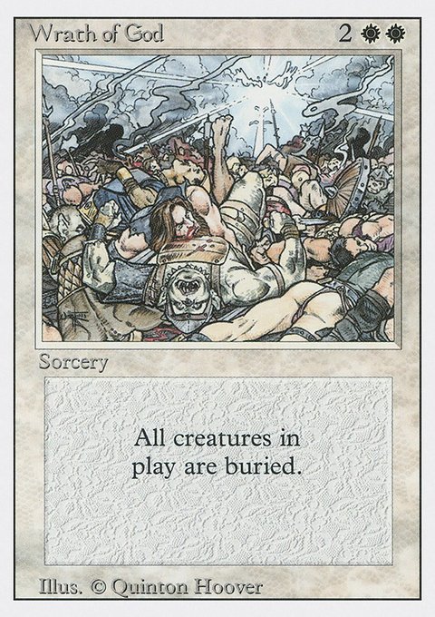 Wrath of God, Revised Edition #46, Magic: The Gathering card