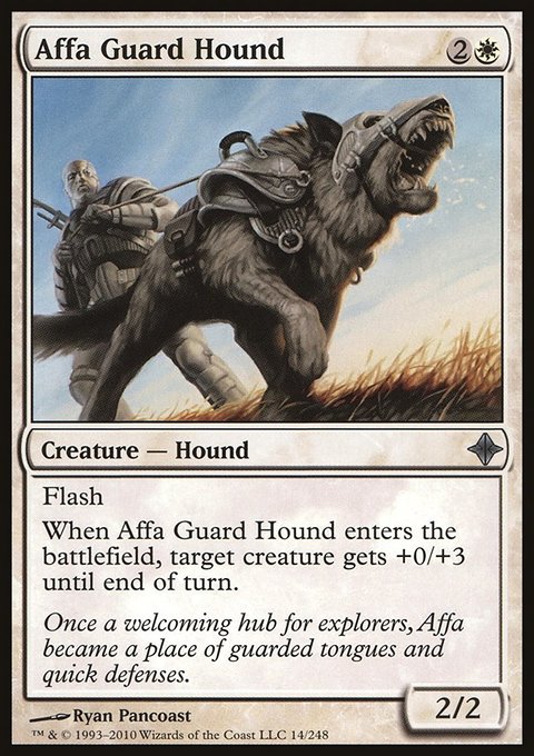 Affa Guard Hound, Rise of the Eldrazi #14, Magic: The Gathering card