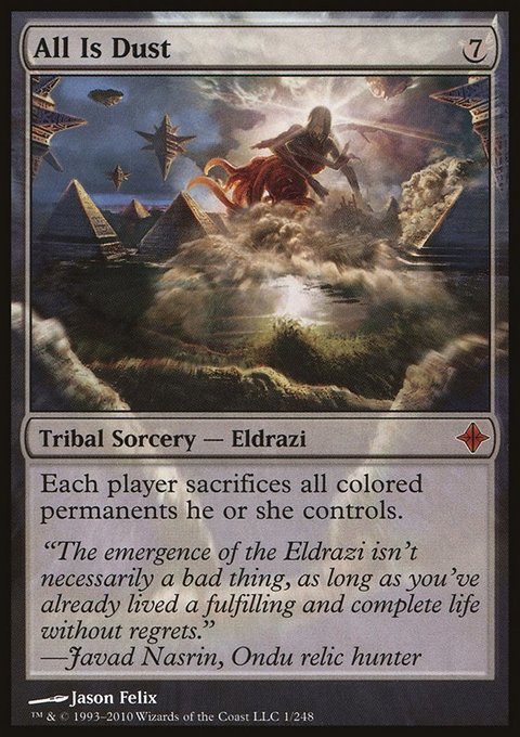 All Is Dust, Rise of the Eldrazi #1, Magic: The Gathering card