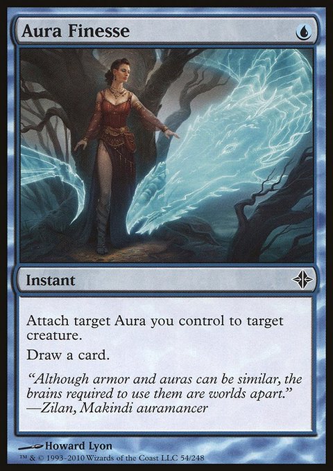Aura Finesse, Rise of the Eldrazi #54, Magic: The Gathering card