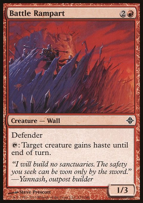 Battle Rampart, Rise of the Eldrazi #135, Magic: The Gathering card
