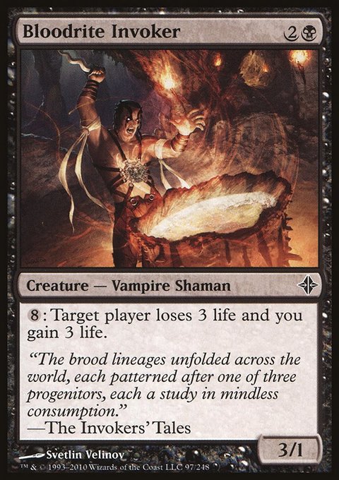Bloodrite Invoker, Rise of the Eldrazi #97, Magic: The Gathering card