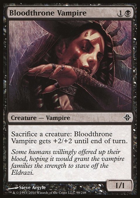 Bloodthrone Vampire, Rise of the Eldrazi #98, Magic: The Gathering card