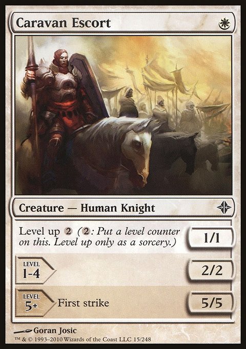 Caravan Escort, Rise of the Eldrazi #15, Magic: The Gathering card