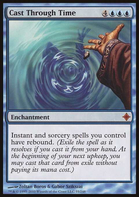 Cast Through Time, Rise of the Eldrazi #55, Magic: The Gathering card