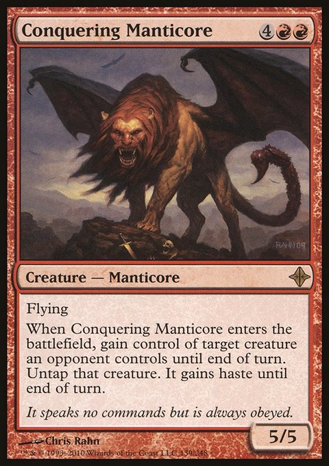 Conquering Manticore, Rise of the Eldrazi #139, Magic: The Gathering card