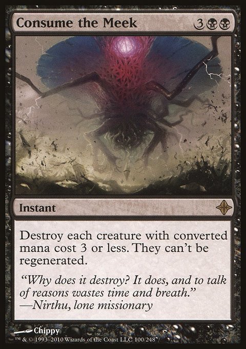 Consume the Meek, Rise of the Eldrazi #100, Magic: The Gathering card