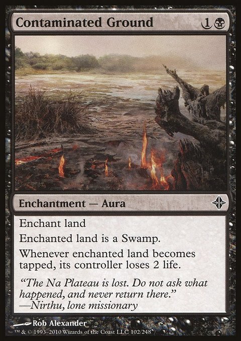 Contaminated Ground, Rise of the Eldrazi #102, Magic: The Gathering card