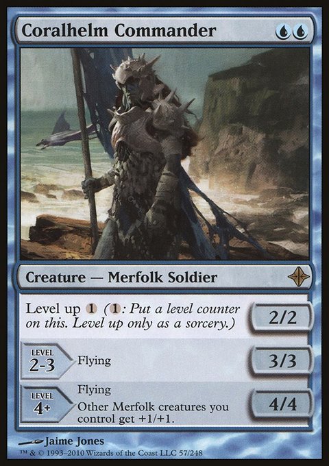 Coralhelm Commander, Rise of the Eldrazi #57, Magic: The Gathering card