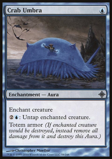 Crab Umbra, Rise of the Eldrazi #58, Magic: The Gathering card