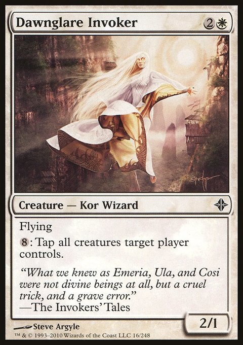 Dawnglare Invoker, Rise of the Eldrazi #16, Magic: The Gathering card