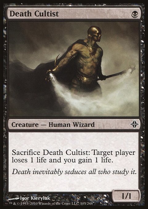 Death Cultist, Rise of the Eldrazi #105, Magic: The Gathering card