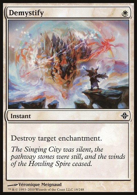 Demystify, Rise of the Eldrazi #18, Magic: The Gathering card