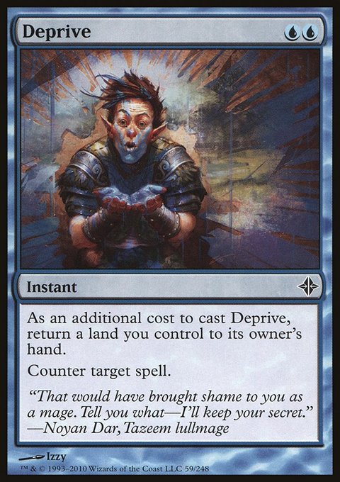 Deprive, Rise of the Eldrazi #59, Magic: The Gathering card