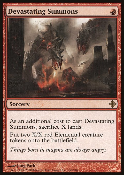 Devastating Summons, Rise of the Eldrazi #140, Magic: The Gathering card