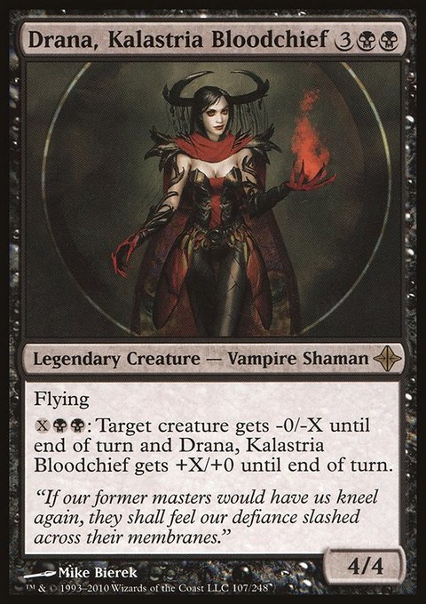 Drana, Kalastria Bloodchief, Rise of the Eldrazi #107, Magic: The Gathering card