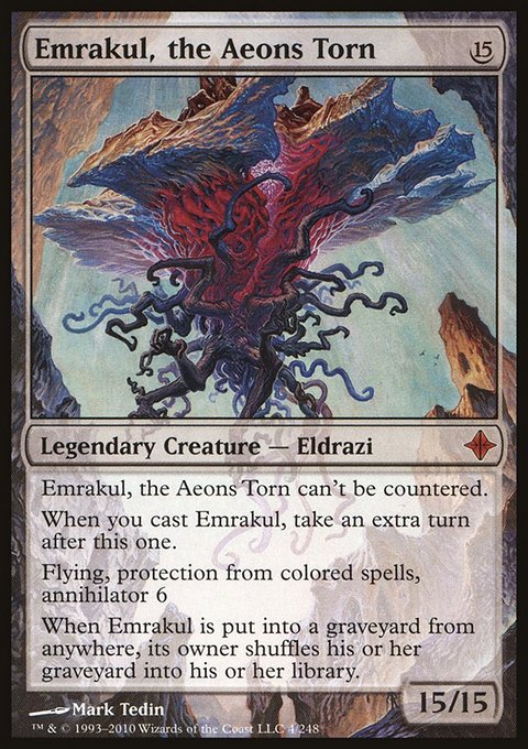 Emrakul, the Aeons Torn, Rise of the Eldrazi #4, Magic: The Gathering card