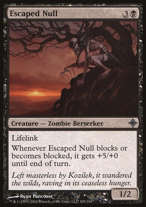 Escaped Null, Rise of the Eldrazi #109, Magic: The Gathering card